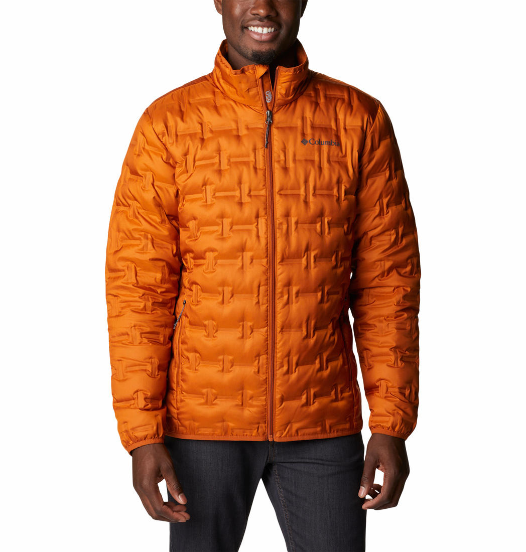 Columbia Men Orange Omni-Heat Reflective Delta Ridge Down Jacket