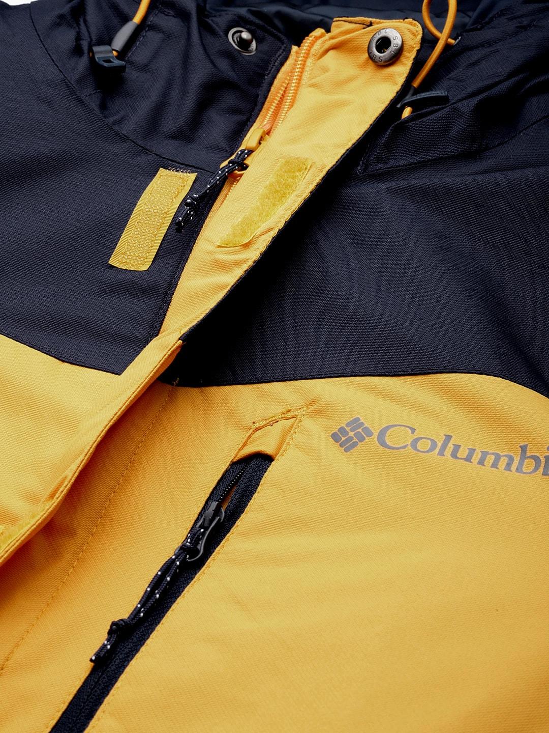 A Men Wearing Columbia Men Yellow Whirlibird IV Interchange Jacket