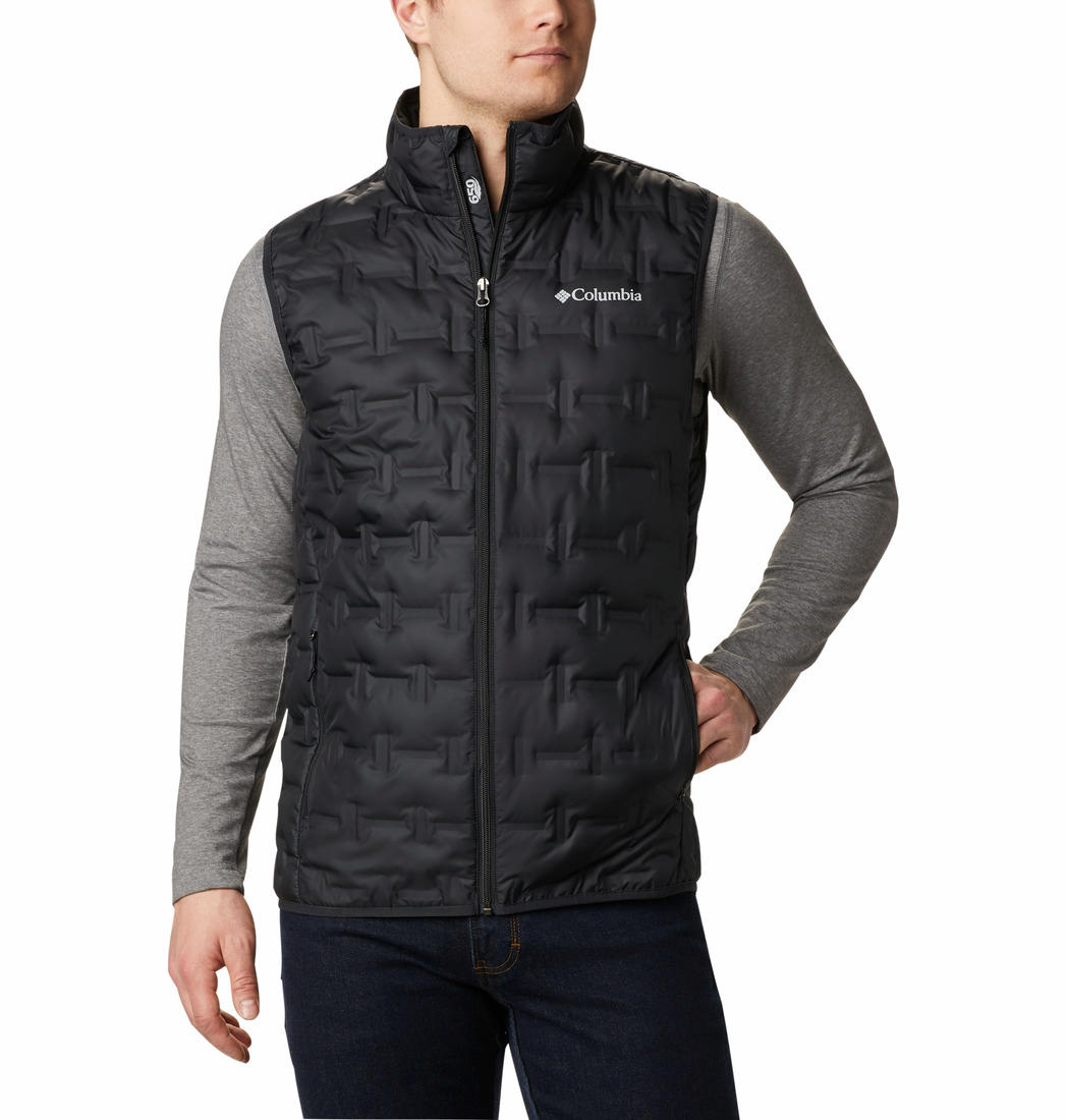 Columbia Men Black Delta Ridge Down Vest - Main Image