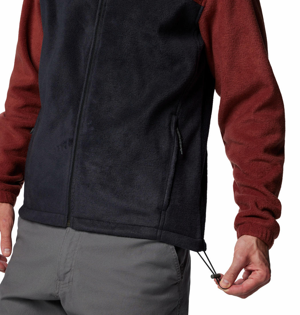 A Men Wearing Columbia Men Red Steens Mountain Full Zip 2.0