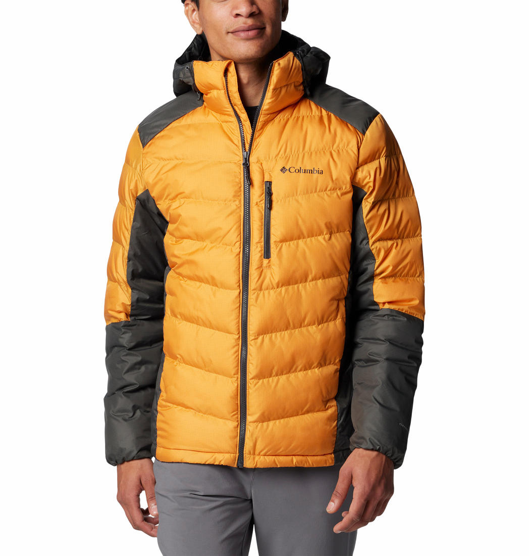 A Men Wearing Columbia Men Orange Labyrinth Loop II Hooded Jacket