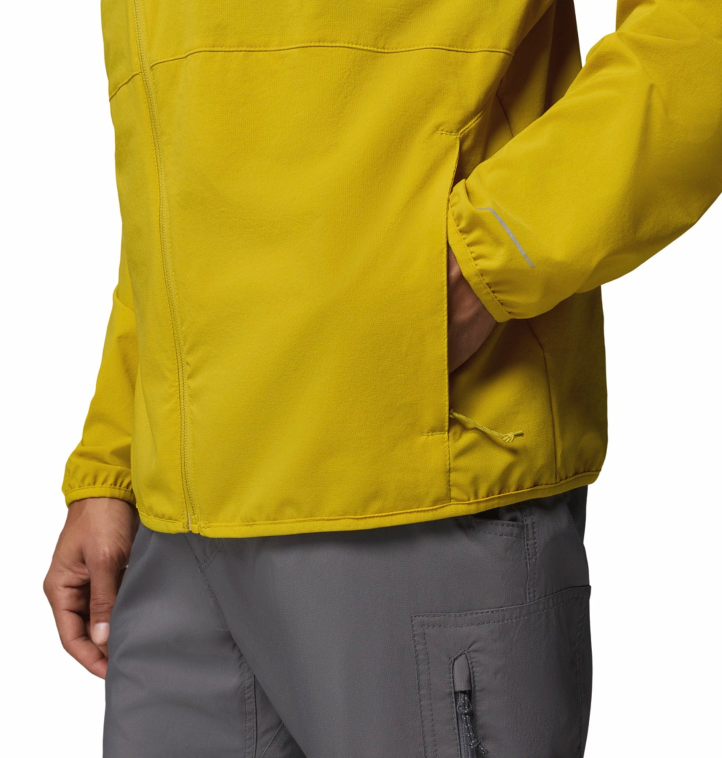 Columbia Men Yellow Omni-Shield Trailborne Windbreaker