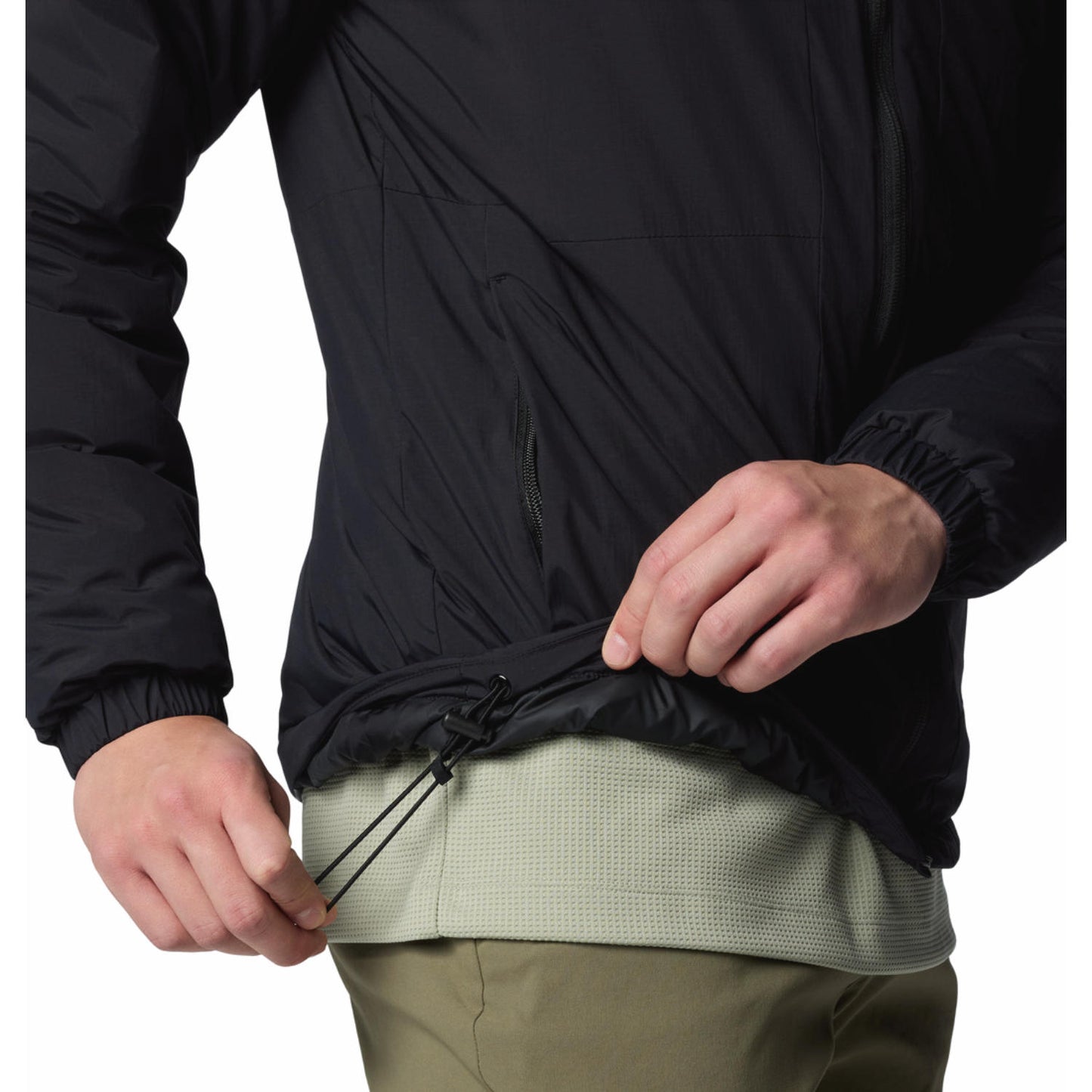 A Men Wearing Columbia Men Black Black Mesa Jacket