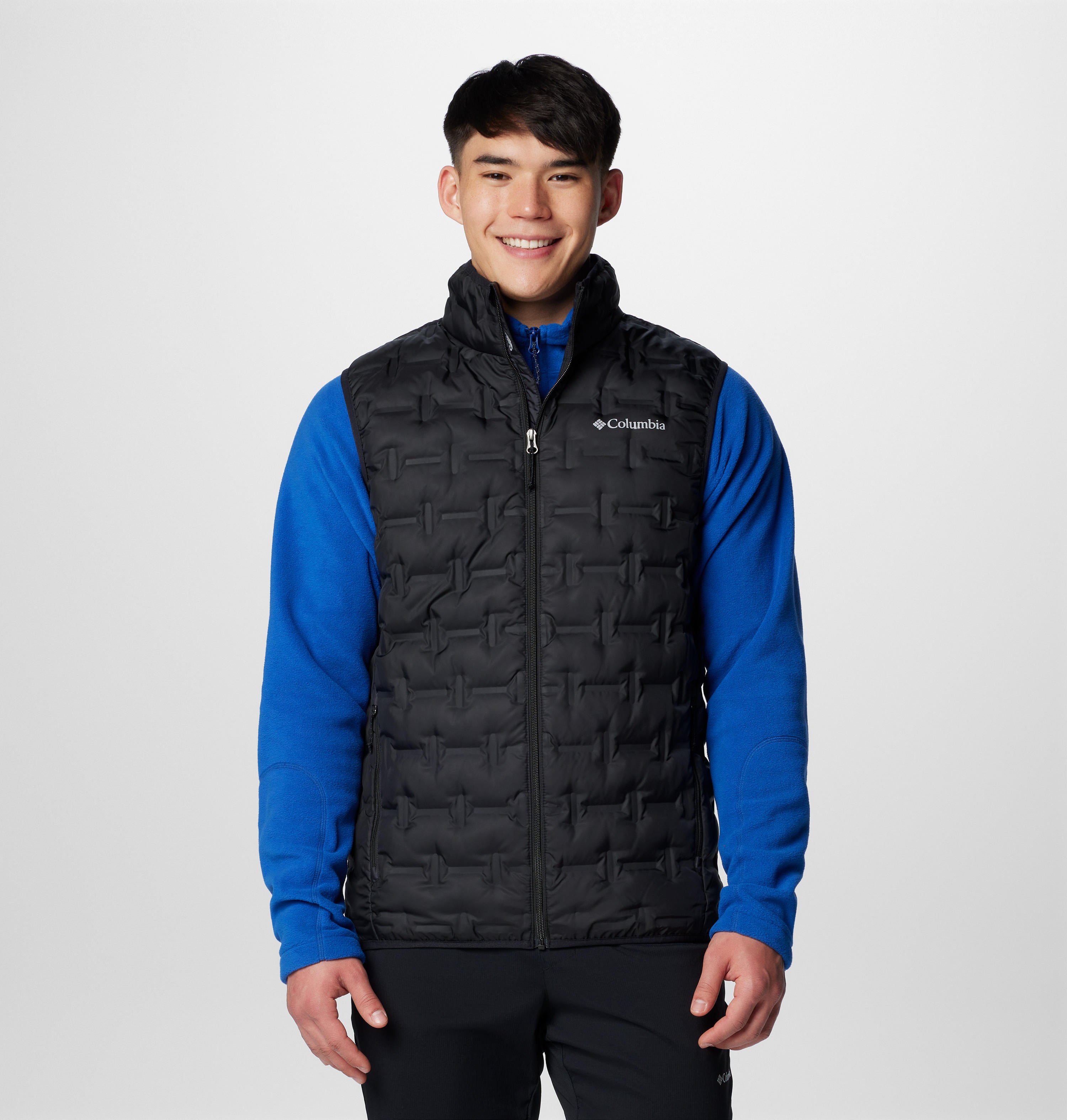 Columbia Men Black Delta Ridge II Down Vest - Main Image