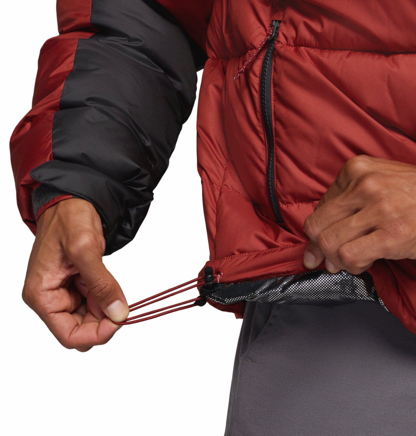 men red omni heat reflective pike lake ii down jacket