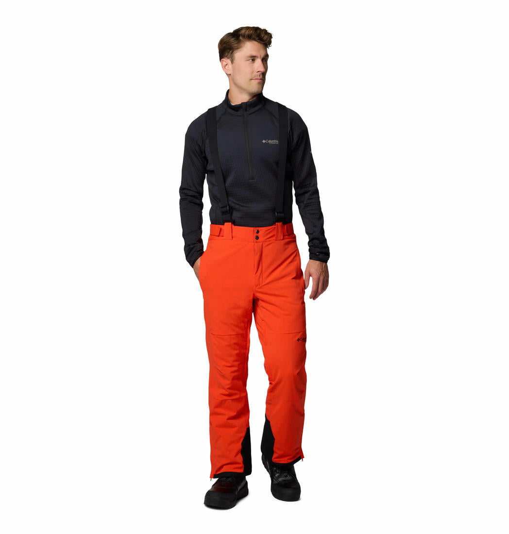 A Men Wearing Columbia Men Orange Cirque Bowl Pant