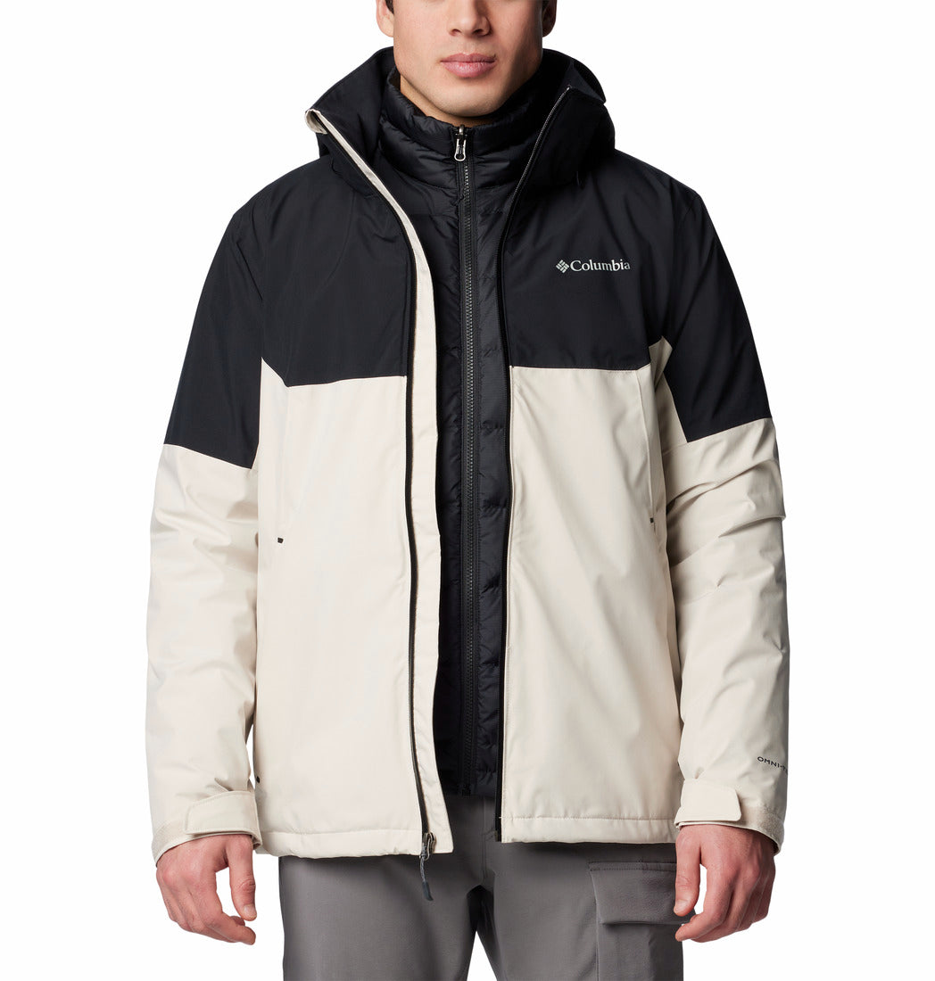 Columbia Men Beige Omni-Heat Infinity Cascade Peak Interchangeable Jacket