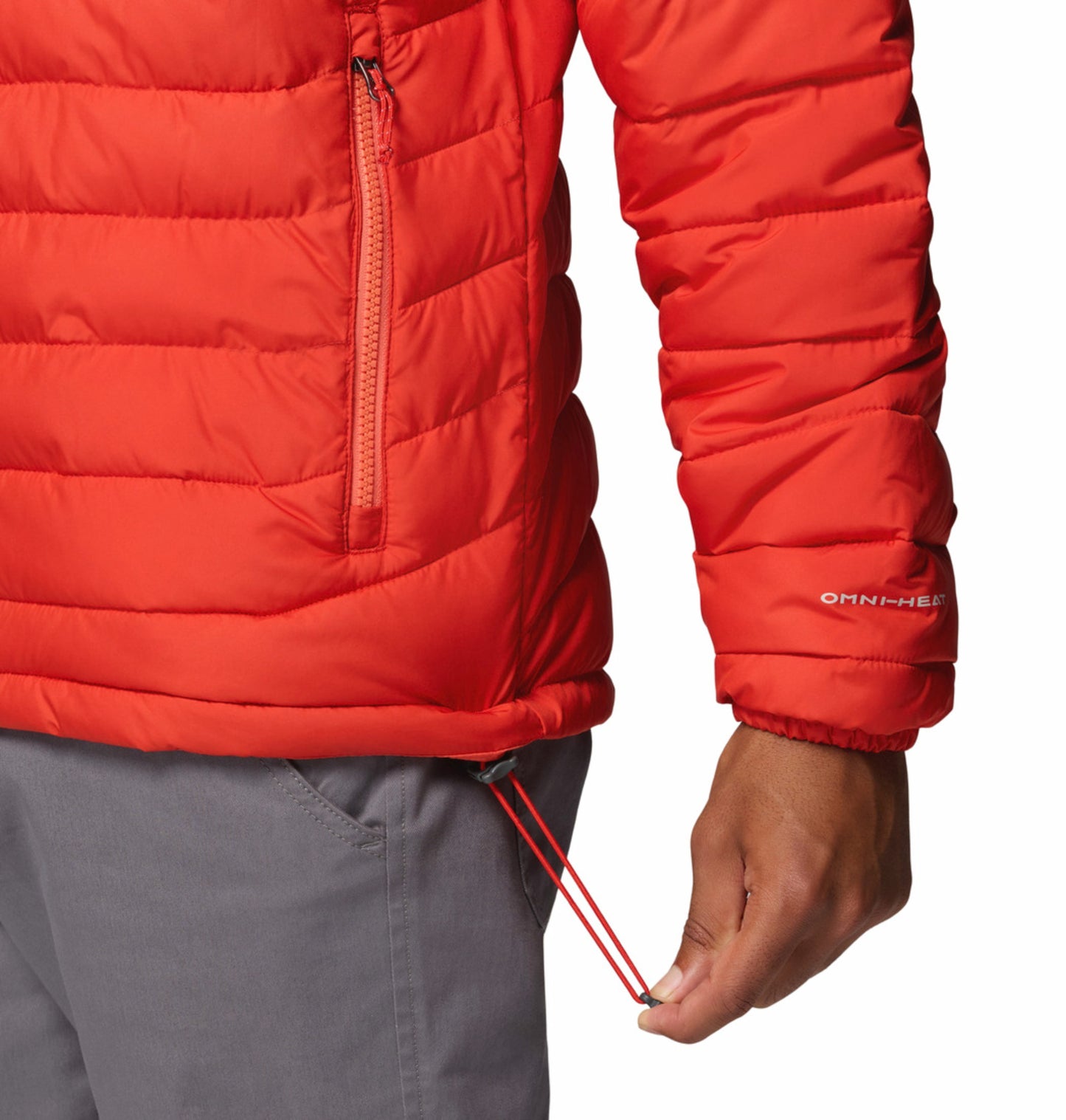 Columbia Men Orange Omni-Heat Powder Lite II Synthetic Down Jacket