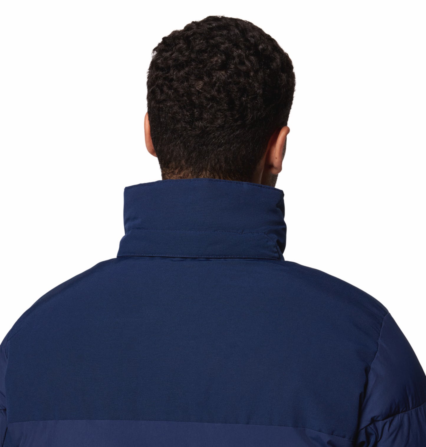 Columbia Men Navy Blue Omni-Heat Inifnity Marquam Peak Fusion II Parka Hooded Down Jacket