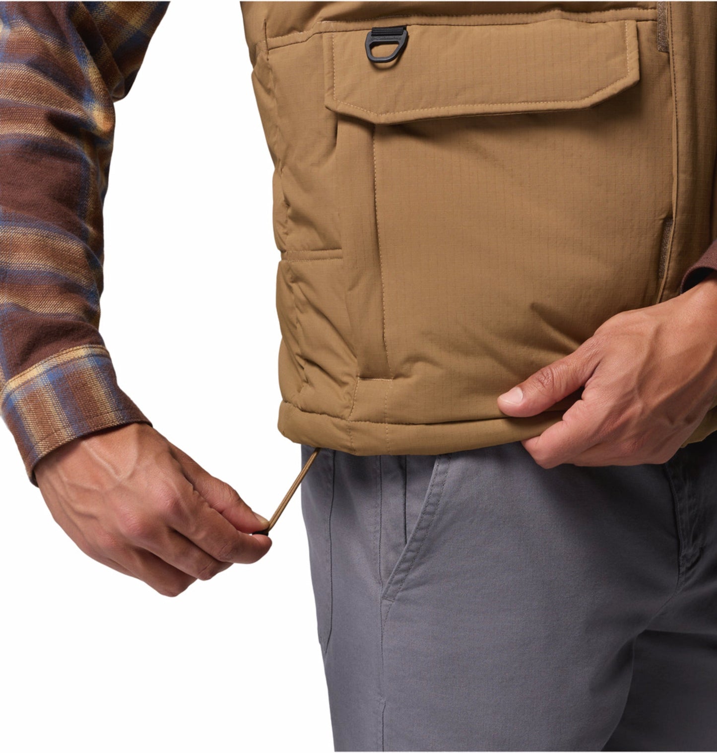 men brown omni heat infinity landroamer vest