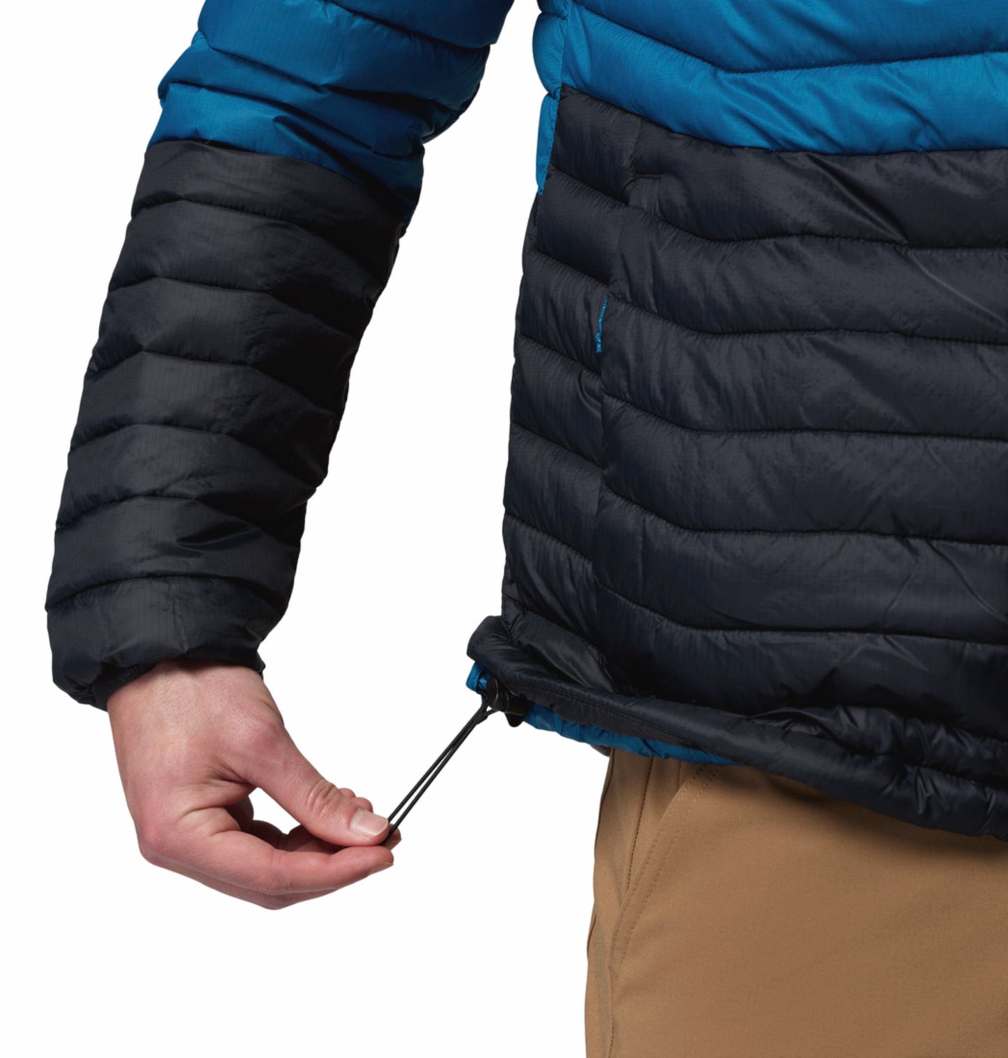 men black omni shield powder pass down jacket