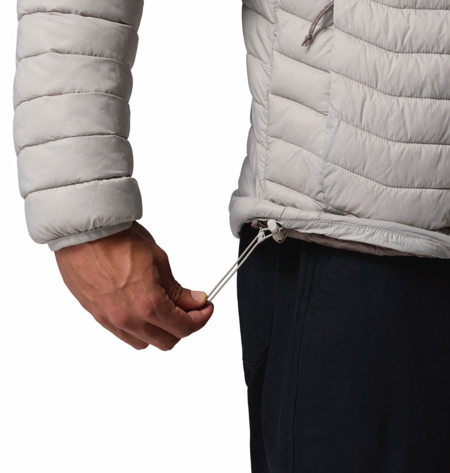men grey omni shield powder pass down jacket