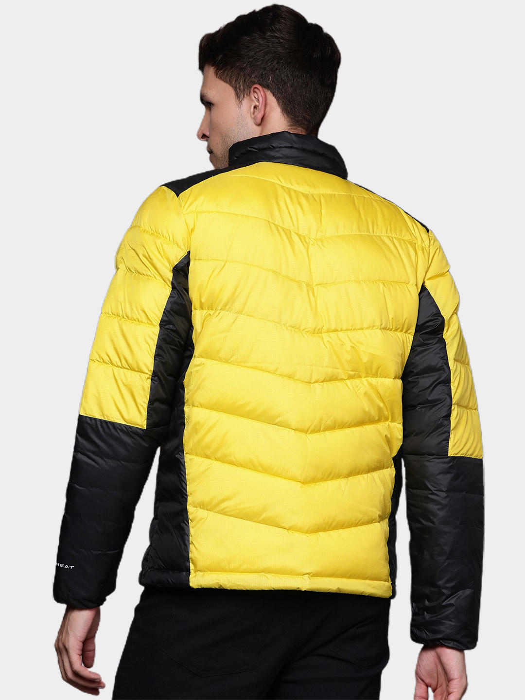 Columbia Men Yellow Omni-Heat Inifnity Labyrinth Loop Down Jacket