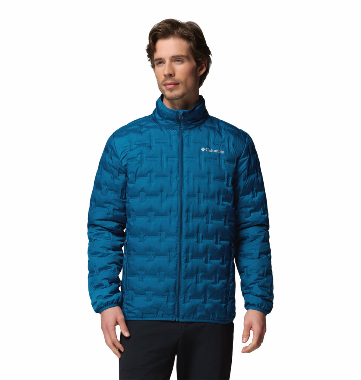 men blue omni heat reflective delta ridge ii down jacket