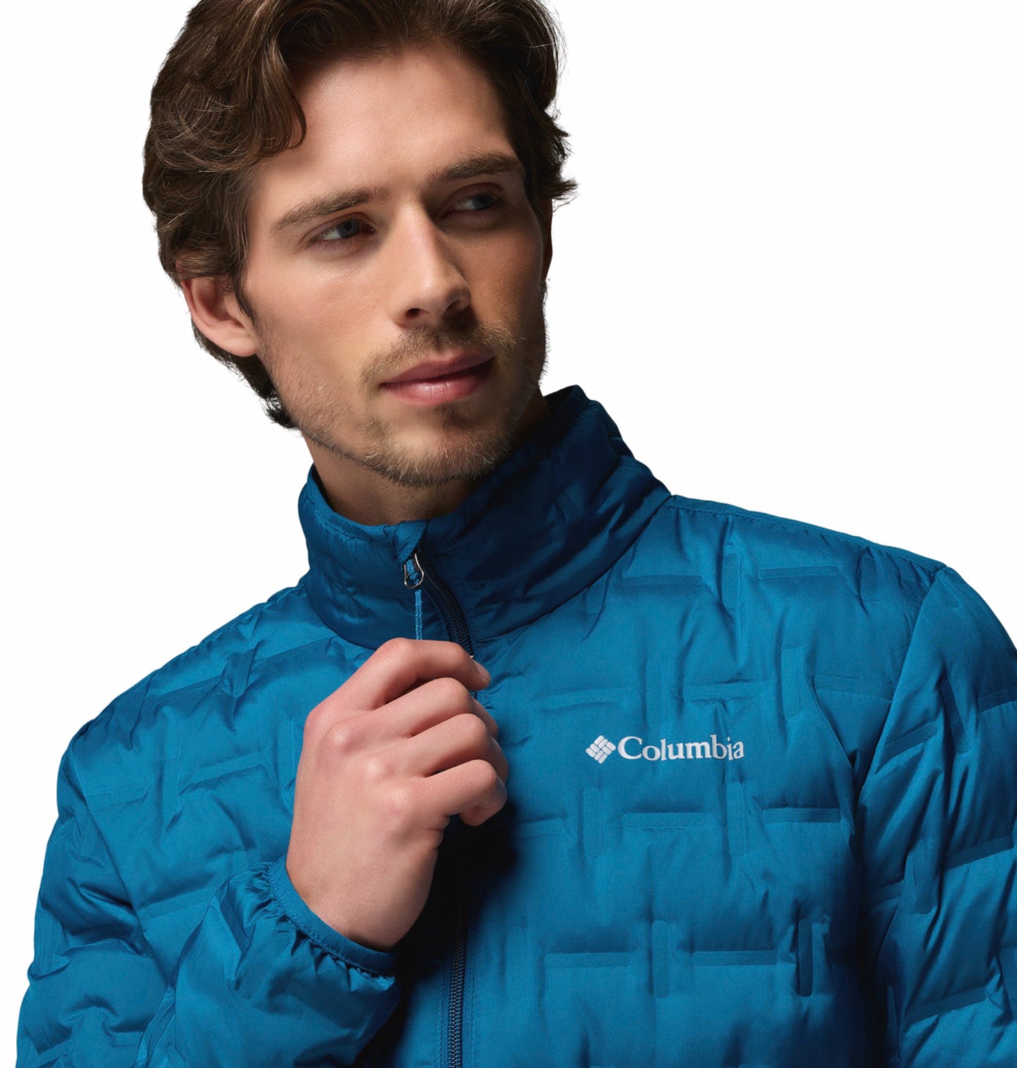 men blue omni heat reflective delta ridge ii down jacket