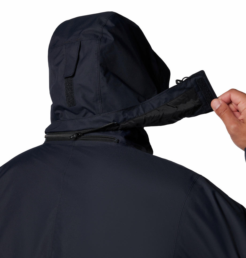 A Men Wearing Columbia Men Black Bugaboo III Fleece Interchange Jacket