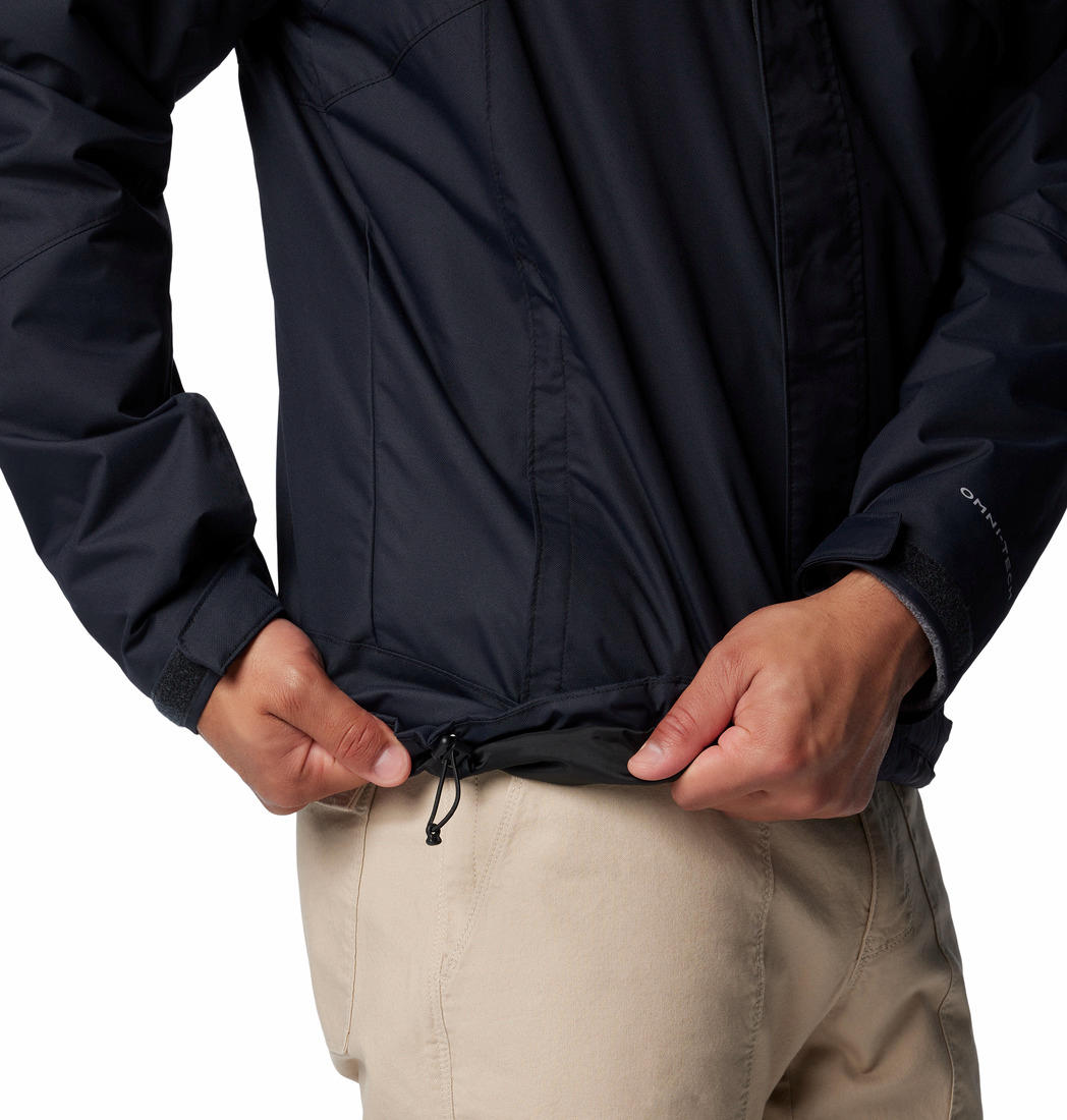 A Men Wearing Columbia Men Black Bugaboo III Fleece Interchange Jacket