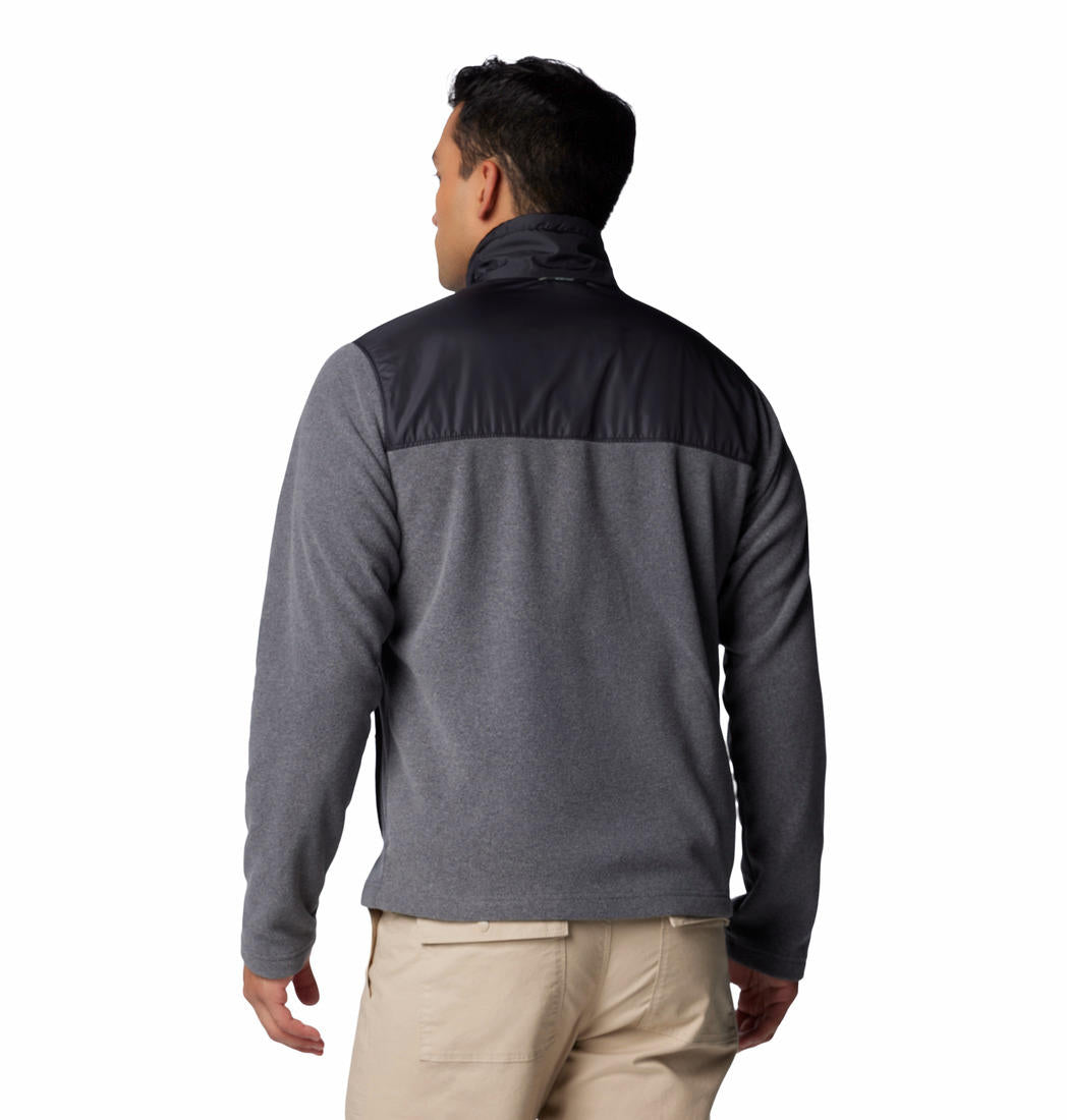 A Men Wearing Columbia Men Black Bugaboo III Fleece Interchange Jacket