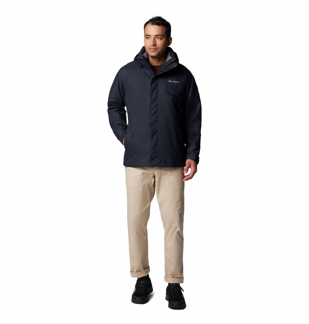 A Men Wearing Columbia Men Black Bugaboo III Fleece Interchange Jacket