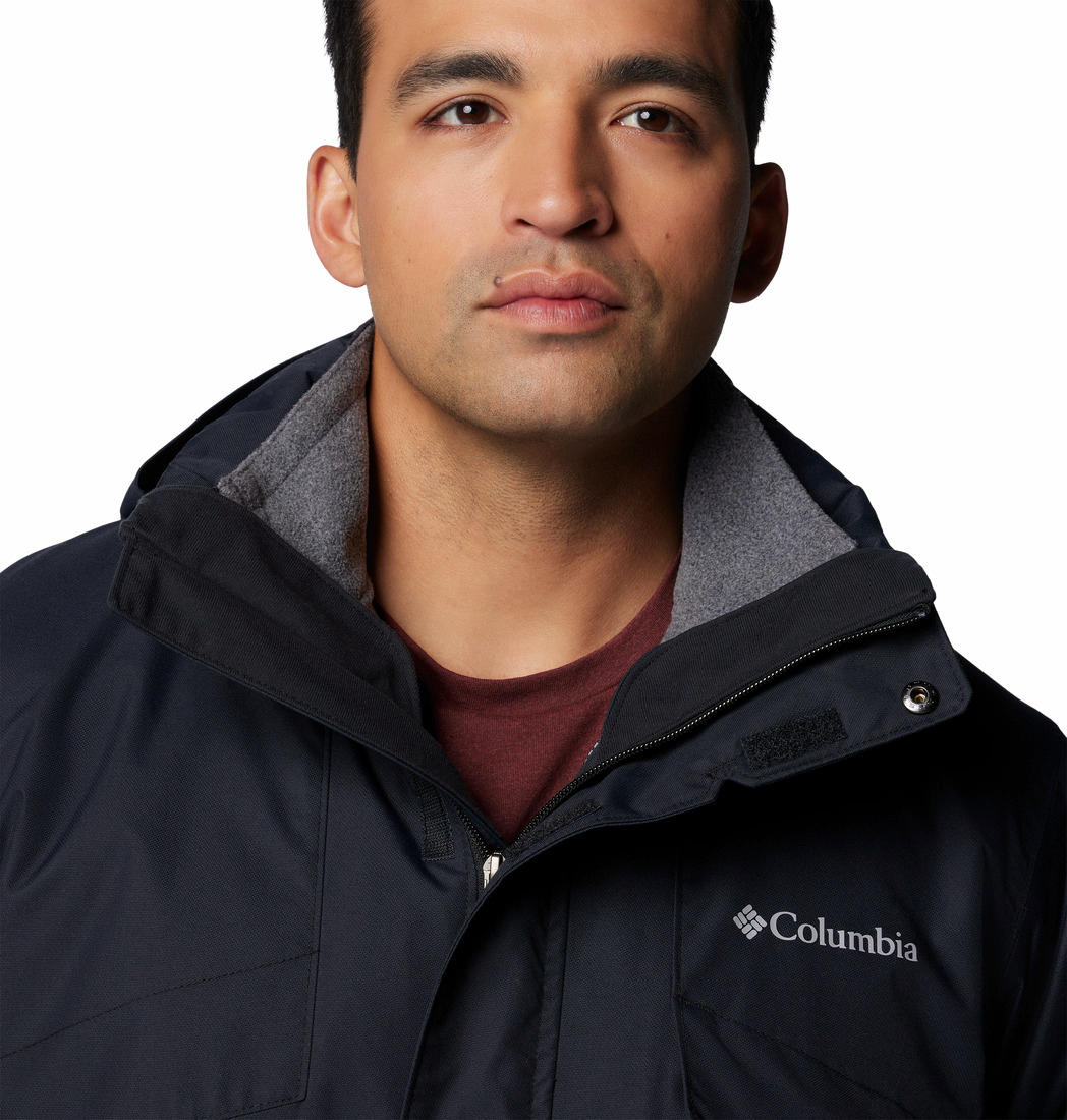 A Men Wearing Columbia Men Black Bugaboo III Fleece Interchange Jacket