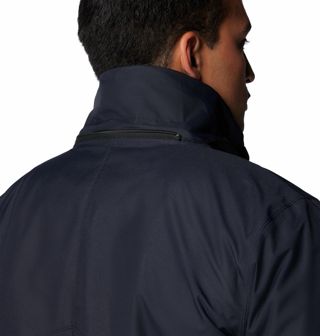 A Men Wearing Columbia Men Black Bugaboo III Fleece Interchange Jacket