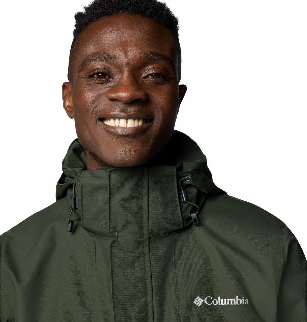 A Men Wearing Columbia Men Green Bugaboo III Fleece Interchange Jacket
