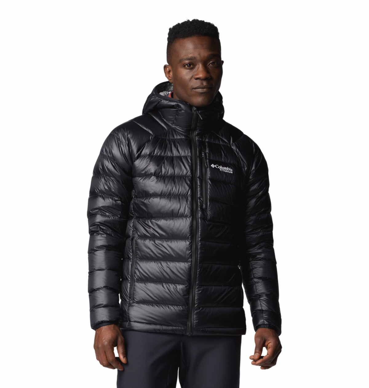 men black omni heat arctic arctic crest down jacket