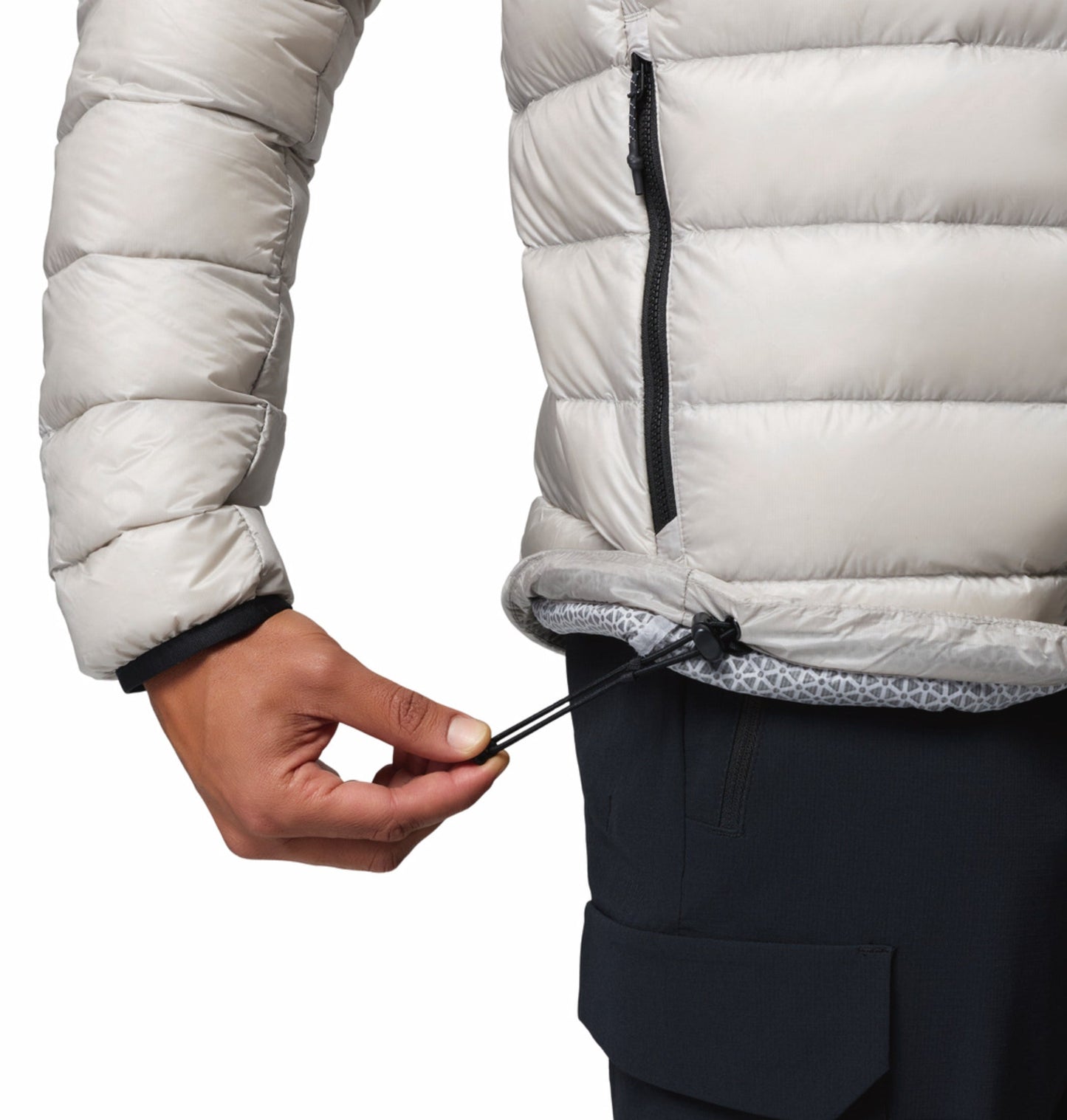 men grey omni heat arctic arctic crest down jacket