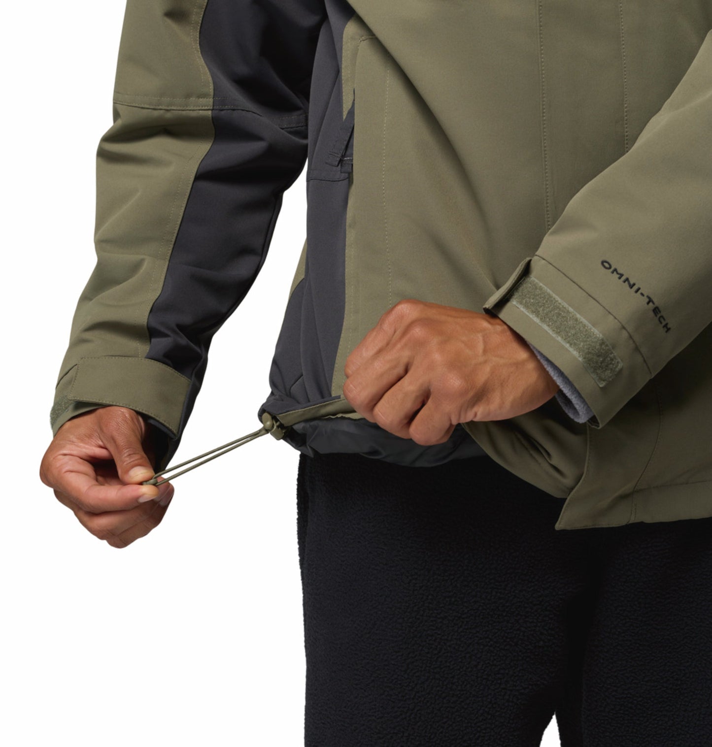 mens green omni heat reflective bugaboo iv interchangeable jacket