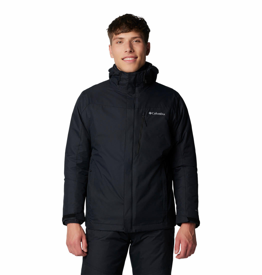 A Men Wearing Columbia Men Black Whirlibird V Interchange Jacket