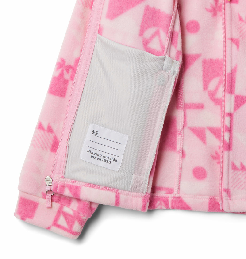 Columbia Kids Girls Pink Benton Springs II Printed Fleece