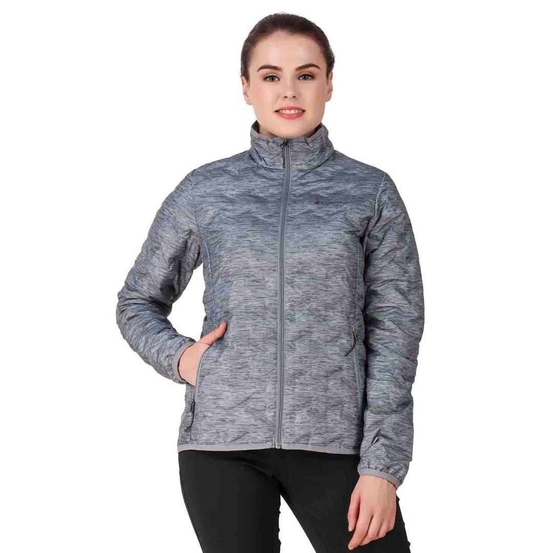 Columbia Women Grey Omni-Heat Reflective Delta Ridge Down Jacket
