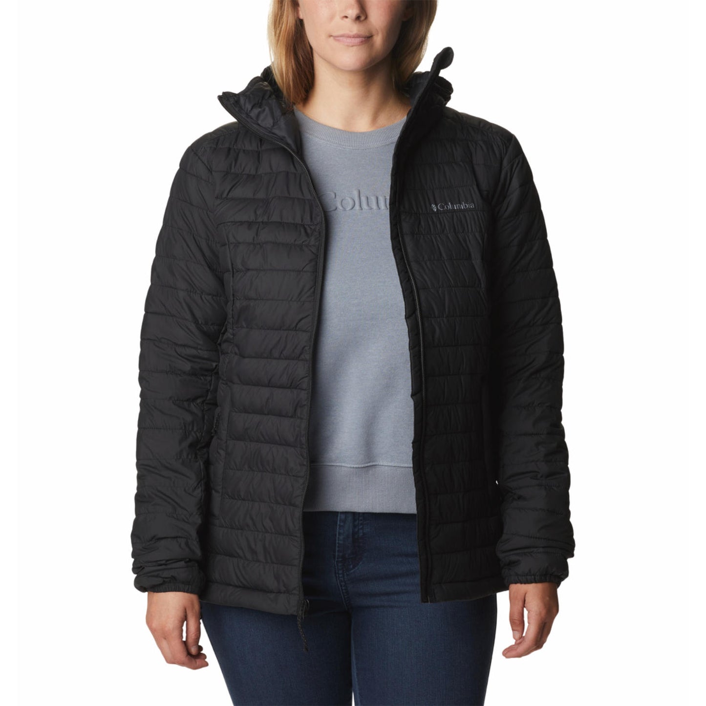 Columbia Women Black Omni-Shield Silver Falls II Hooded Down Jacket