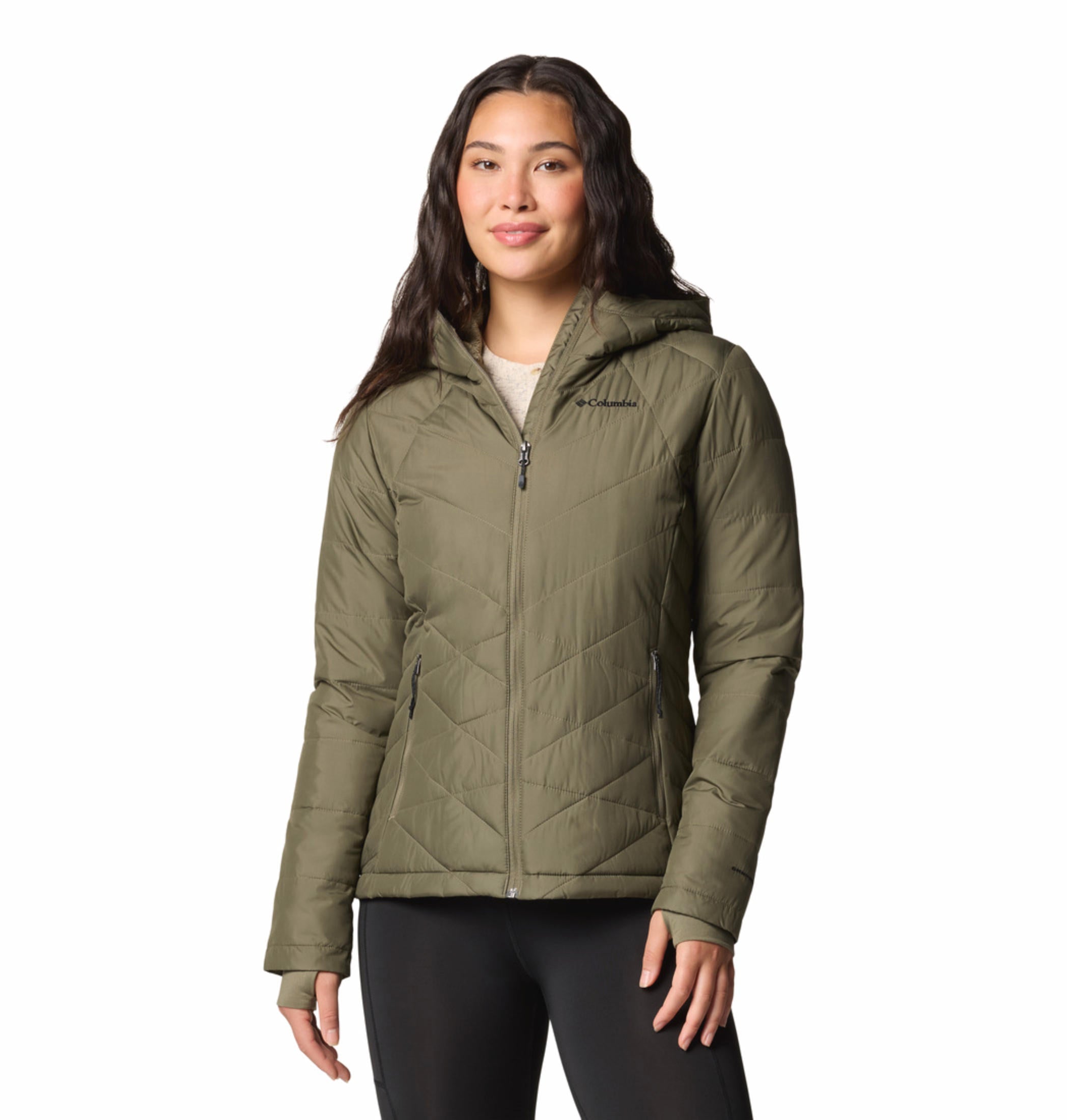 Columbia Women Green Heavenly Hooded Jacket - Main Image