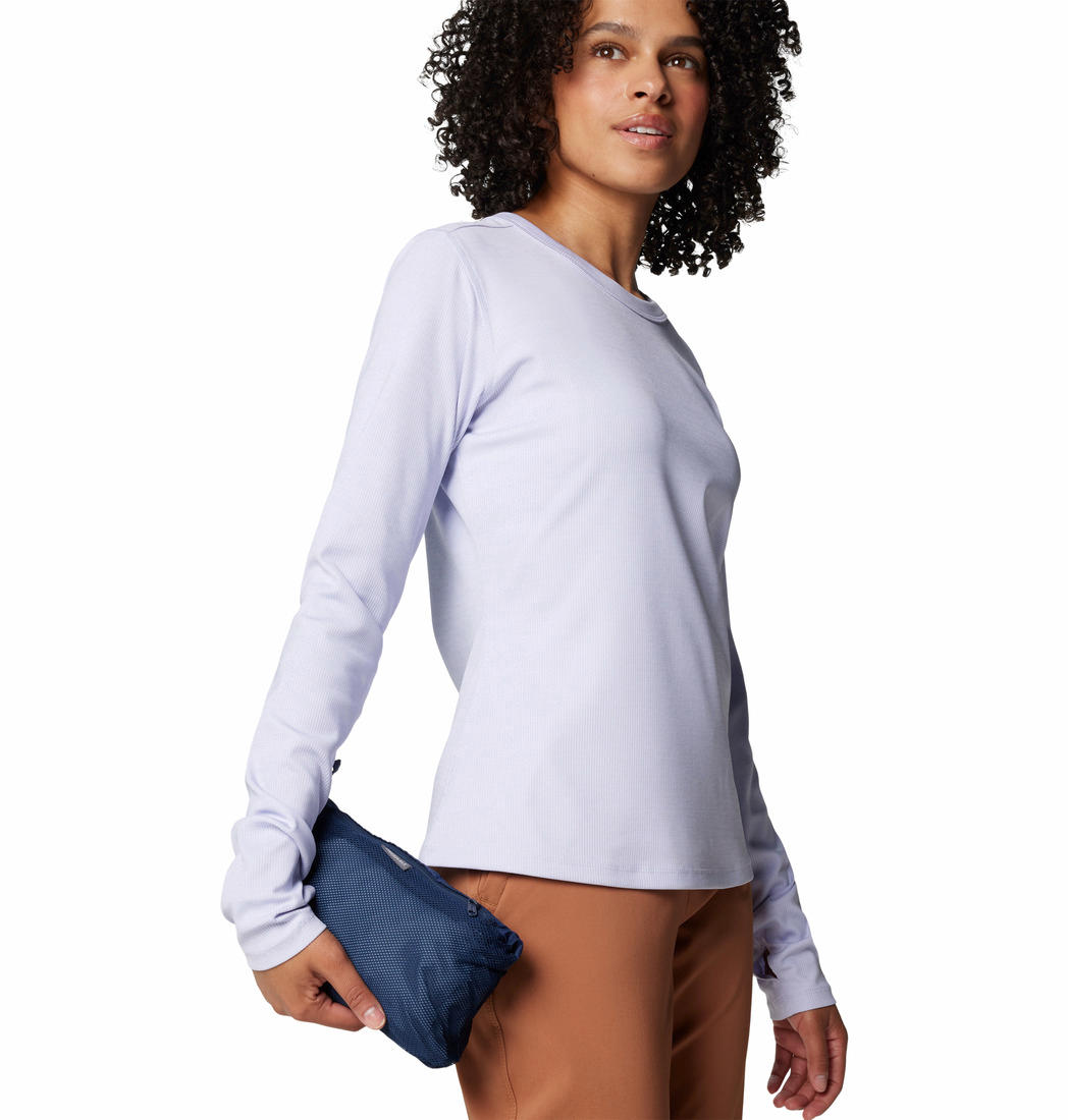 A Women Wearing Columbia Women Blue Switchback IV Jacket