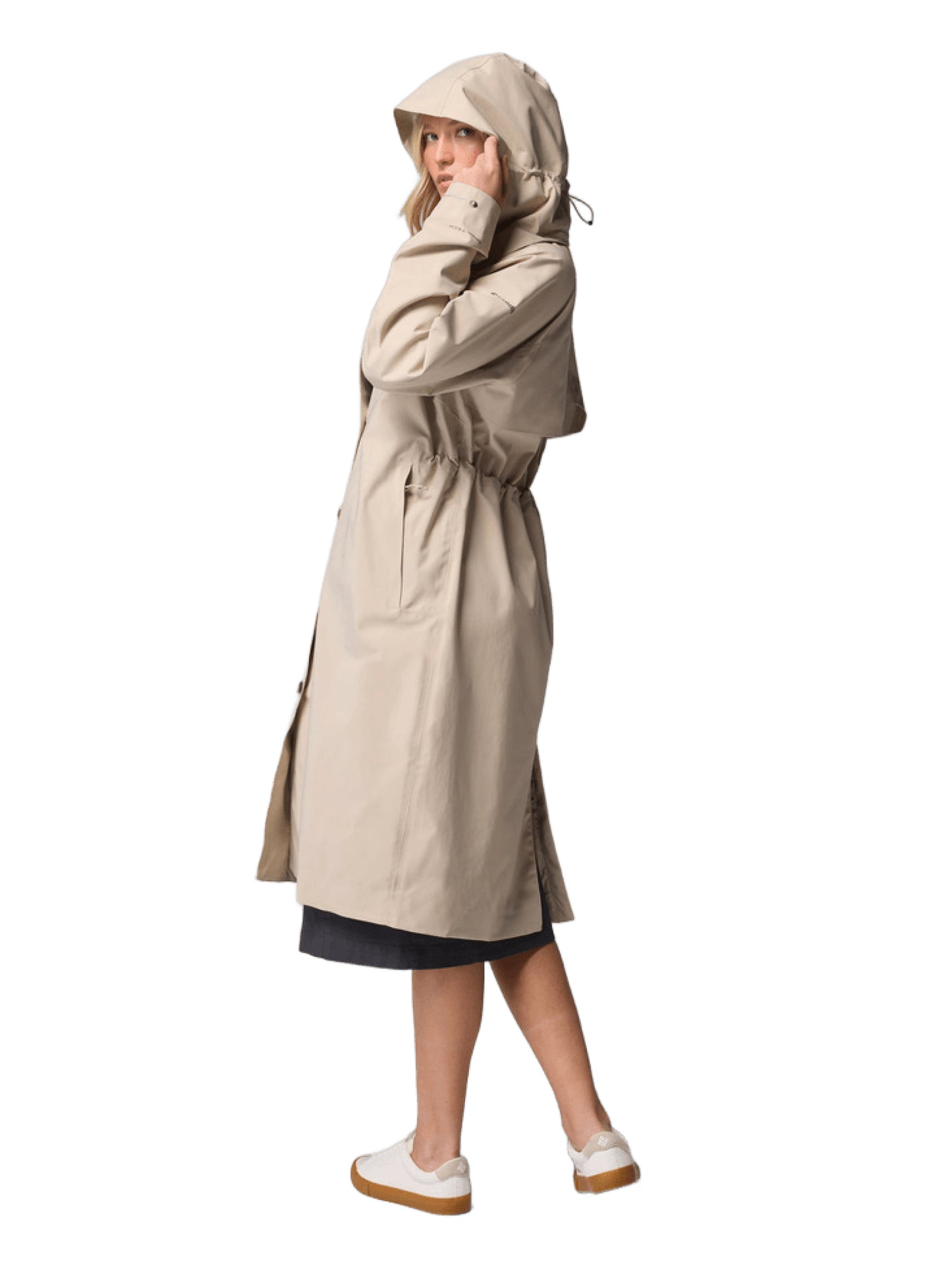 Columbia Women Beige Omni-Tech AmazeTrench Waterproof Rain Jacket