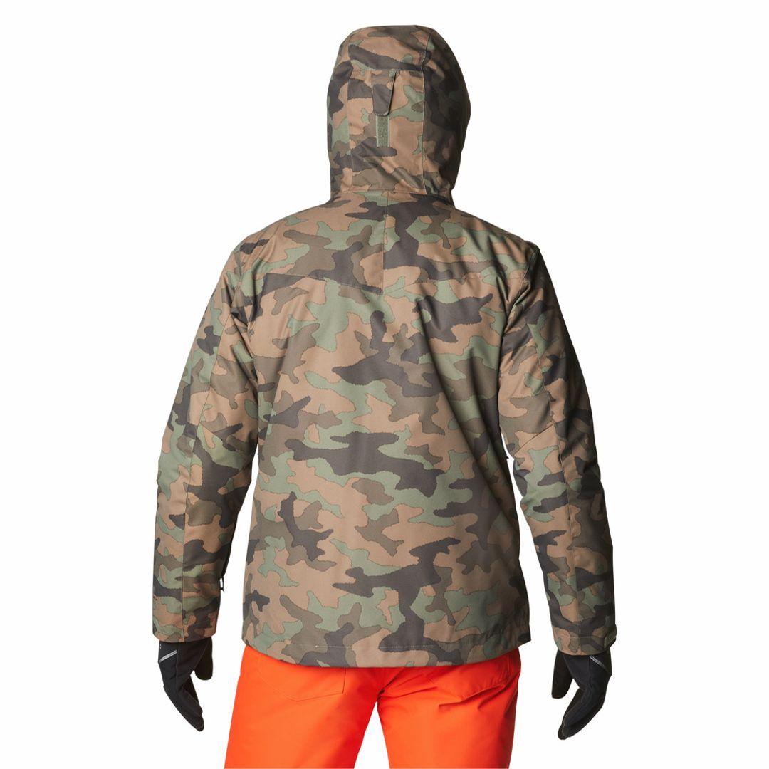 Columbia Men Green Omni-Heat Reflective Whirlibird IV Hooded Interchange Jacket