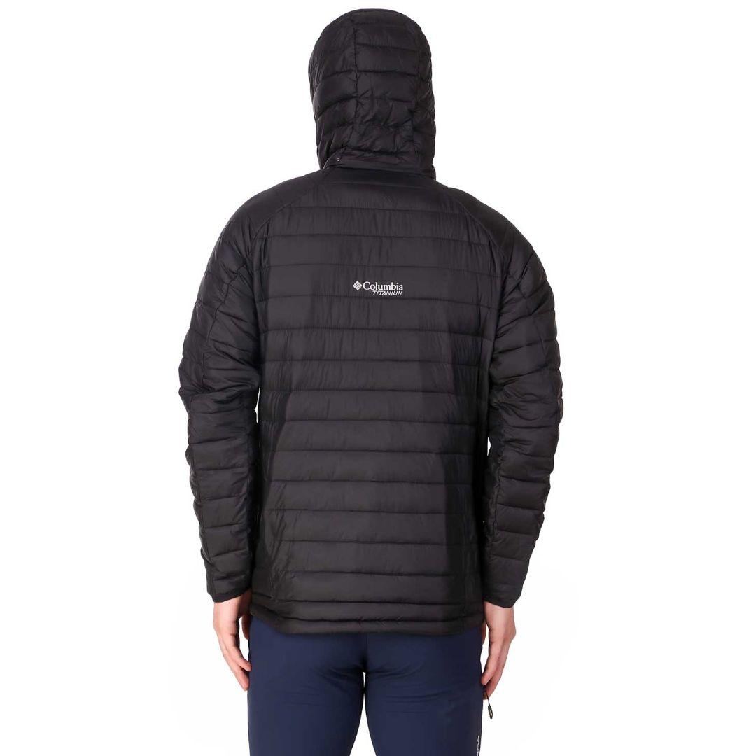 Columbia Men Black Omni-Heat 3D Snow Country Hooded Down Jacket