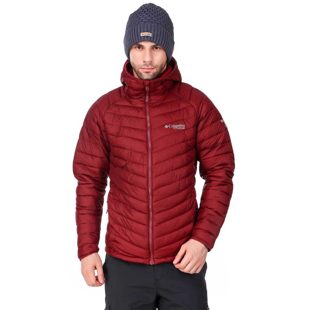 Columbia Men Red Snow Country Hooded Jacket