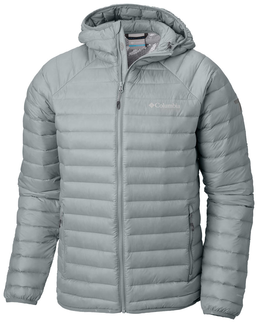 Columbia Men Green Alpha Trail Down Hooded Jacket