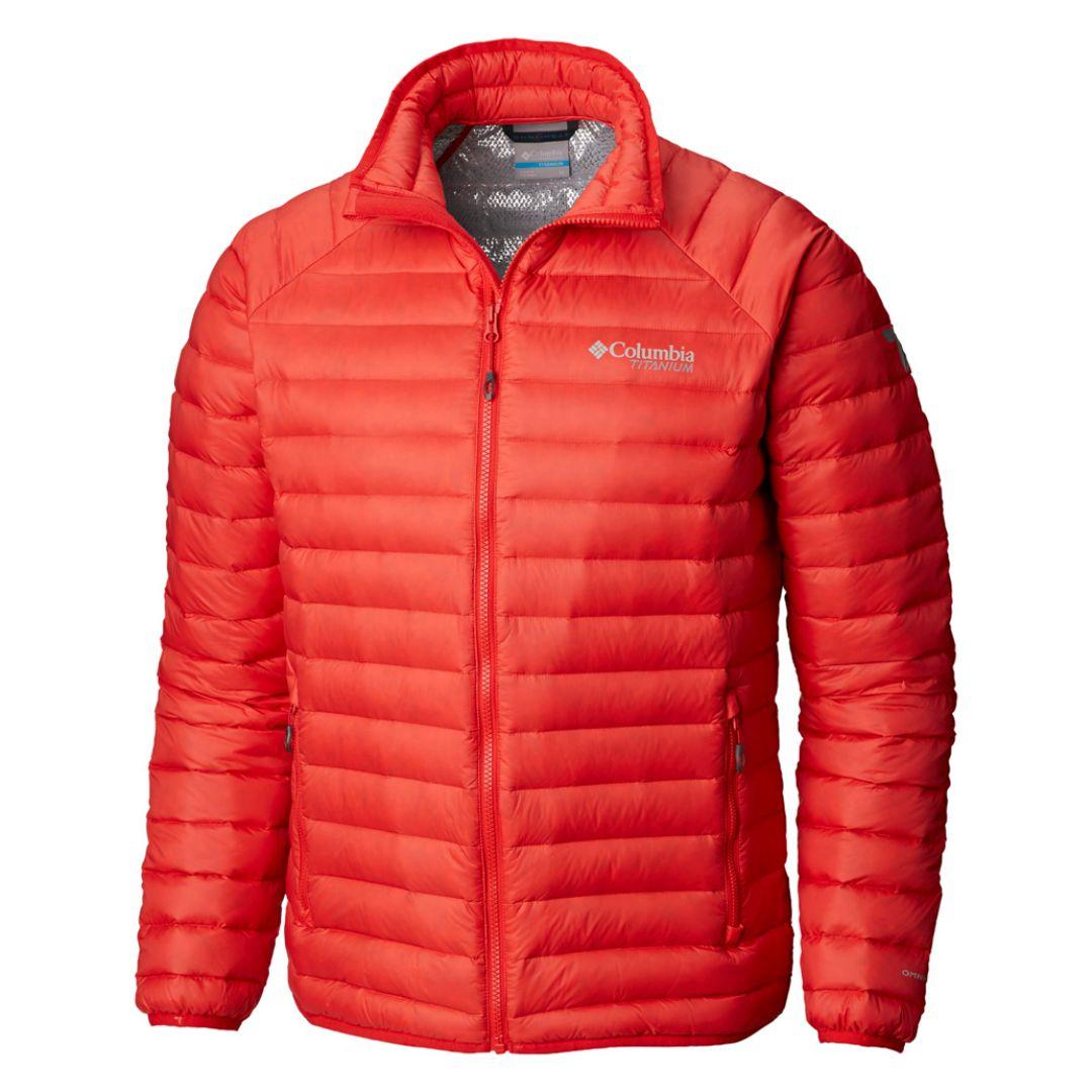 Columbia Men Pink Alpha Trail Down Jacket