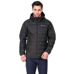 Columbia Men Black Delta Ridge Down Hooded Jacket