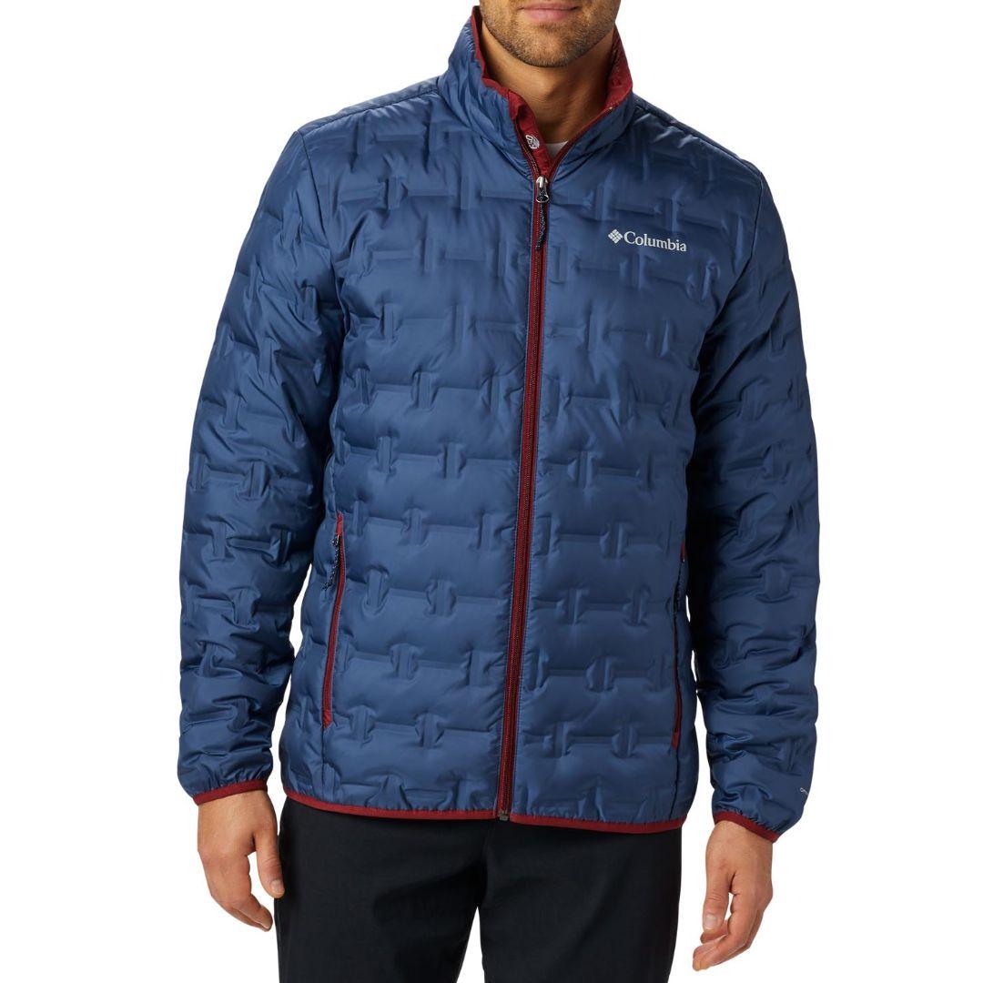 Columbia Men Blue Omni-Heat Reflective Delta Ridge Down Jacket