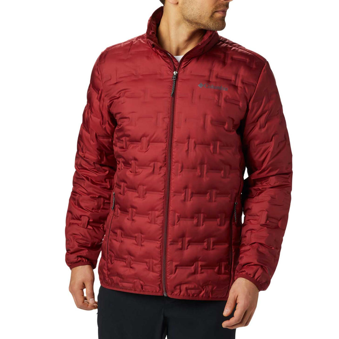 Columbia Men Red Omni-Heat Reflective Delta Ridge Down Jacket
