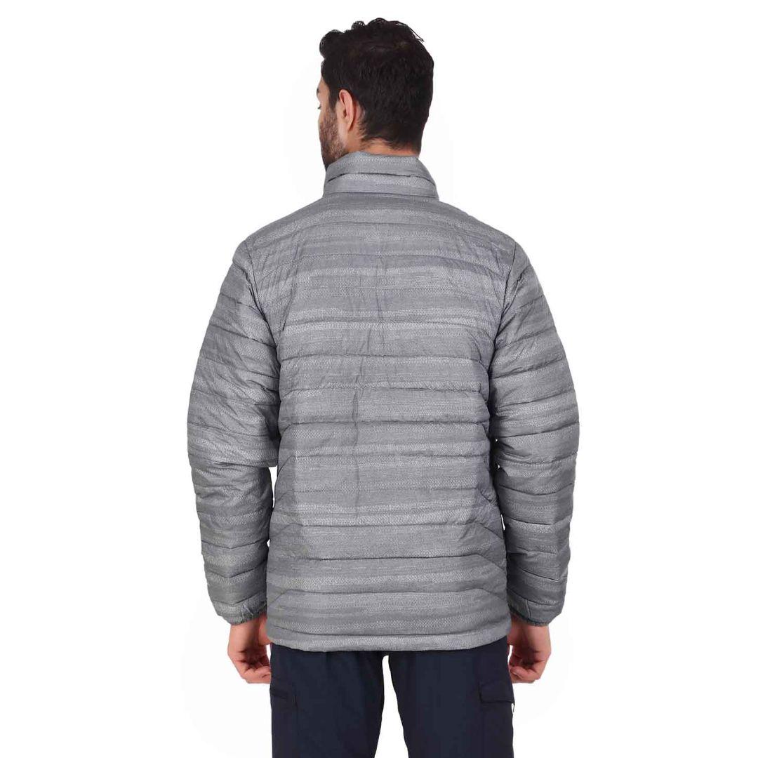 Columbia Men Grey Omni-Heat Reflective Powder Lite Down Jacket
