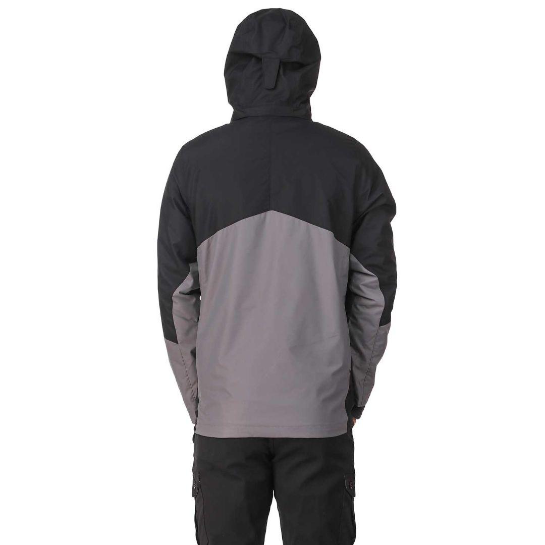 Columbia Men Grey Omni-Heat Reflective Bugaboo II Fleece Hooded Jacket