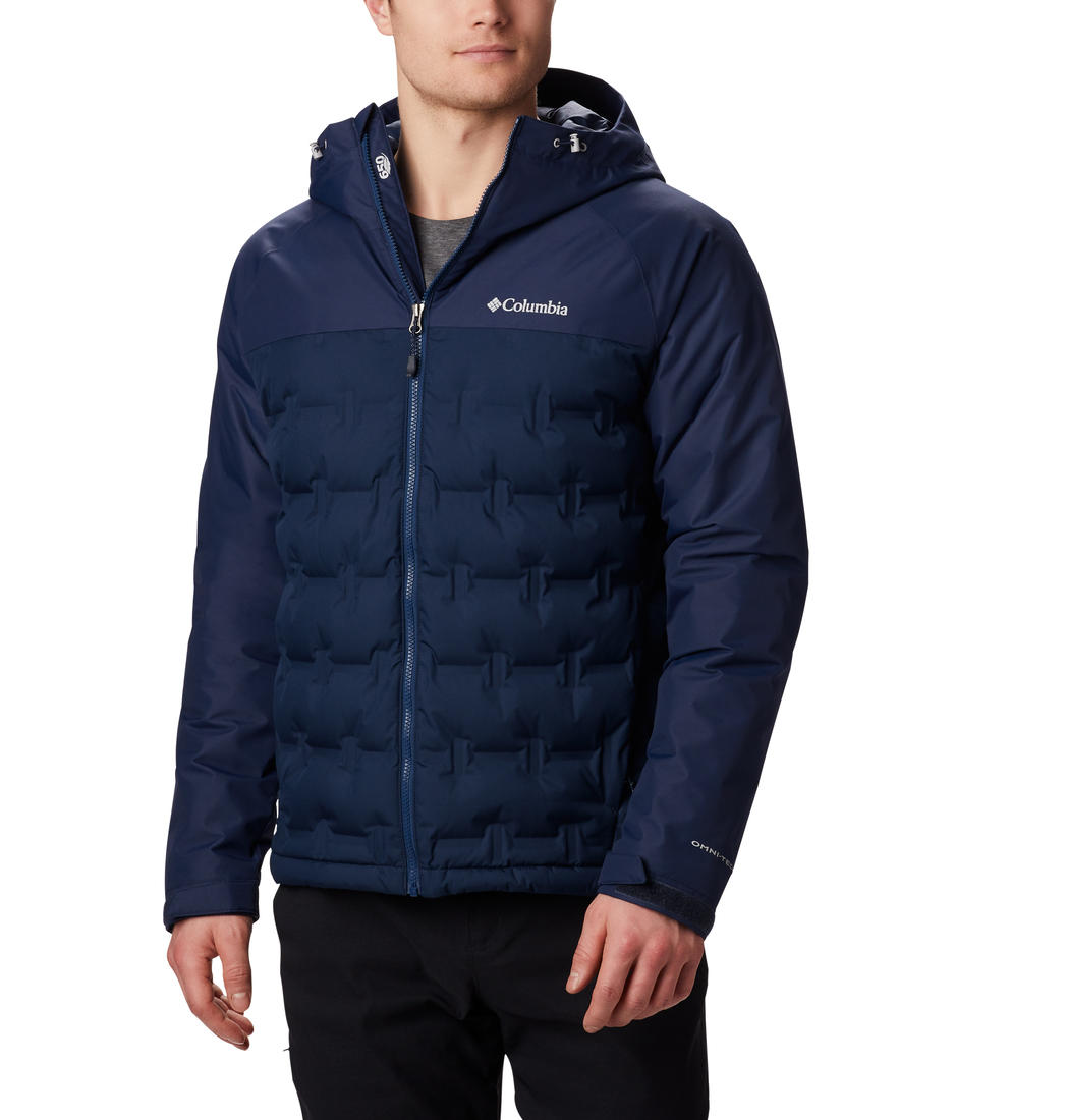 Columbia Men Blue Grand Trek Down Jacket