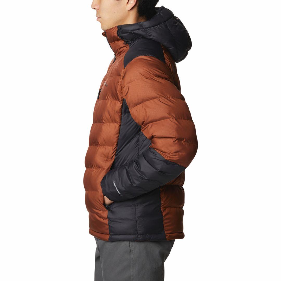 A Men Wearing Columbia Men Brown Labyrinth Loop Hooded Jacket