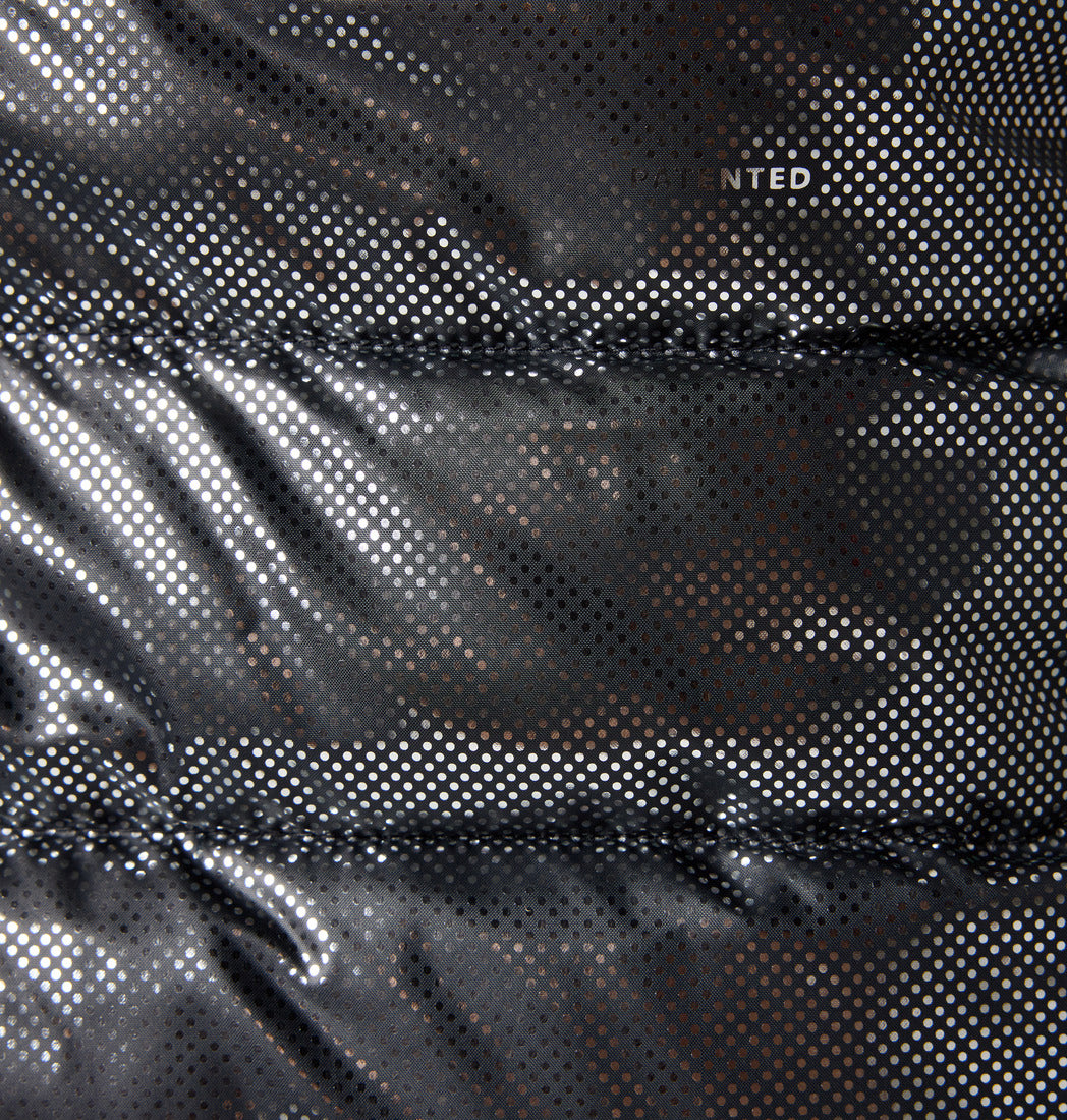 Columbia Men Black Omni-Heat Reflective Powder Lite II Hooded Down Jacket (Plus Size)
