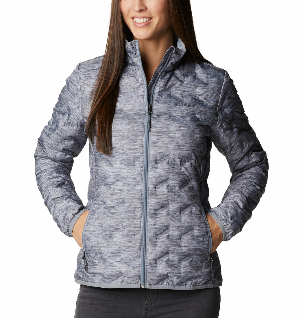 Columbia Women Grey Delta Ridge Down Jacket - Main Image